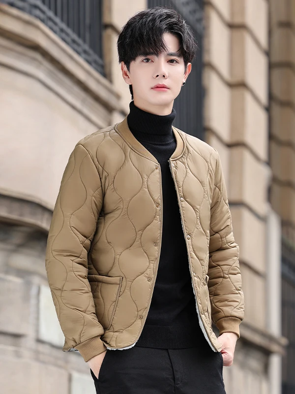 

Легкий хлопковый джет, мужская модная повседневная осенне-зимняя тонкая подставка из полиэфирного волокна, внутренняя хлопковая подставка