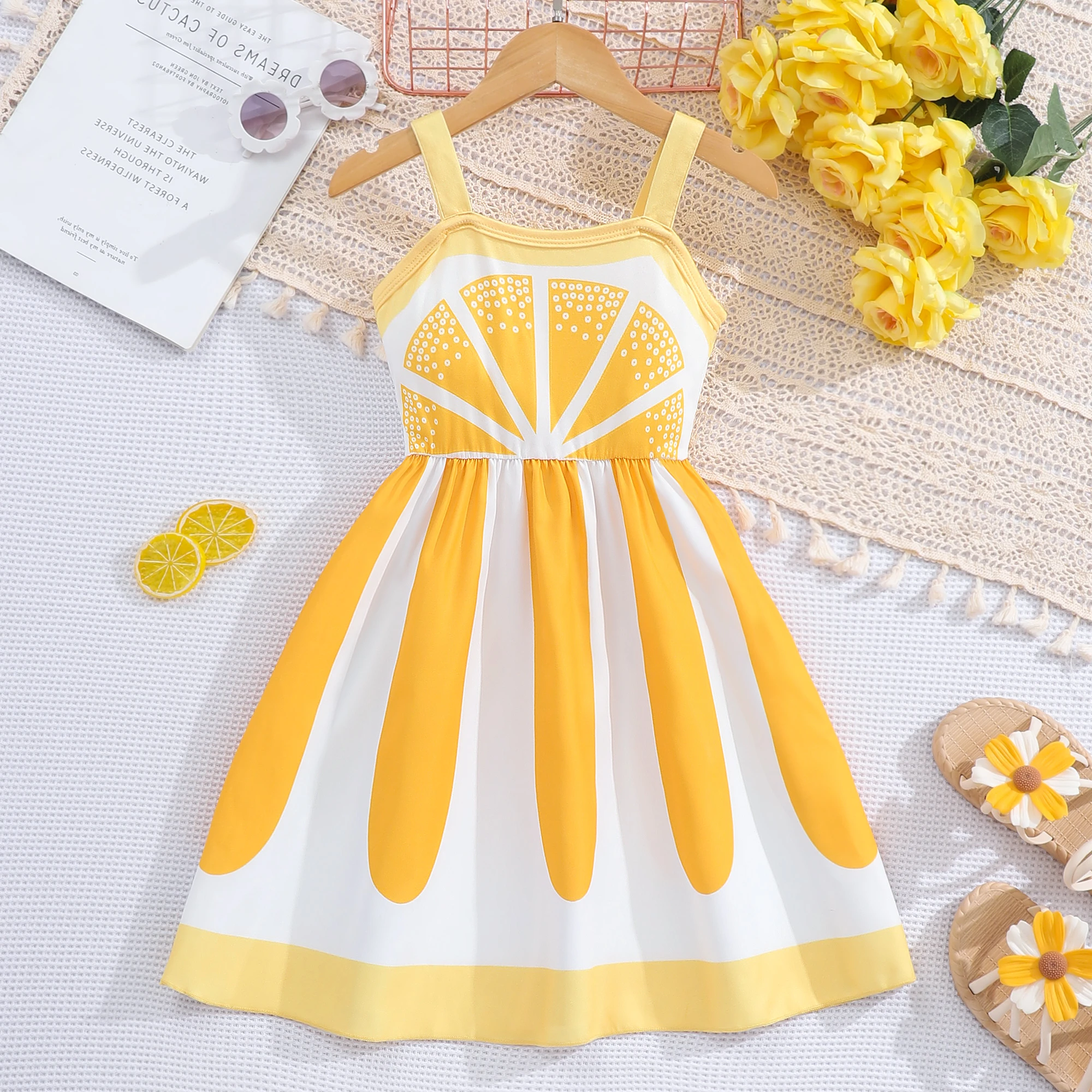 New Dress Kids Girls Clothes Summer Short Sleeve Fashion Casual Sling Children Dresses Coolness Girls Clothing 3 4 5 6 7 Years