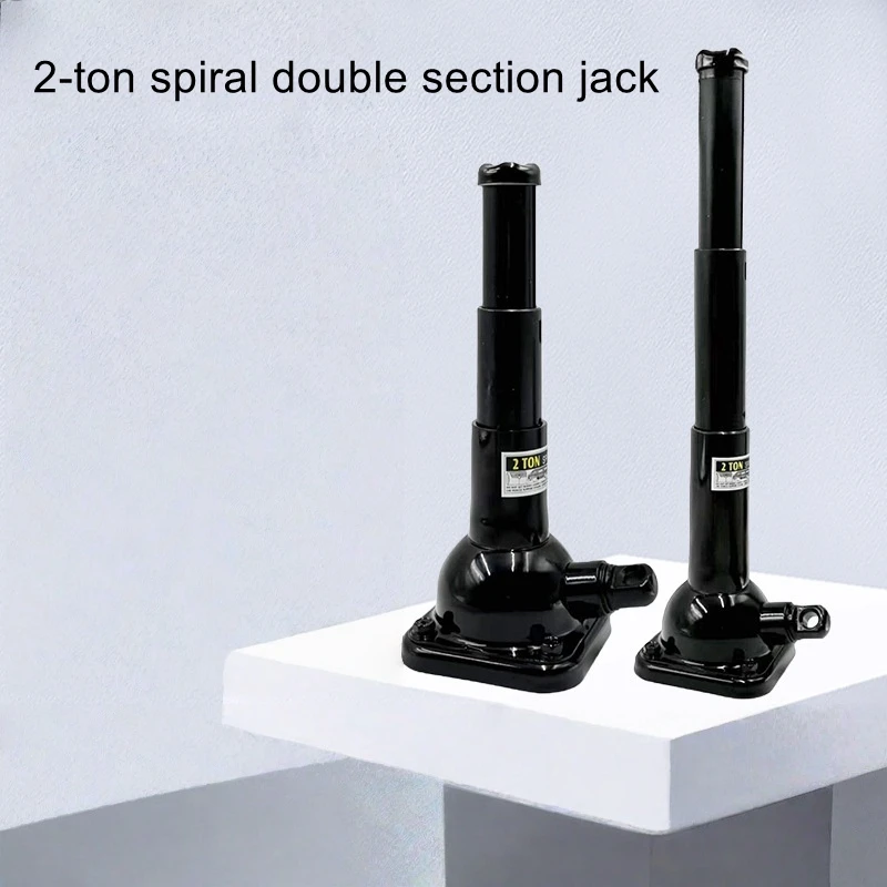 2T Double-Stage Mechanical Gear Tower Hand-Crank Extended Vertical Jack for SUVs and Off-Road Vehicles
