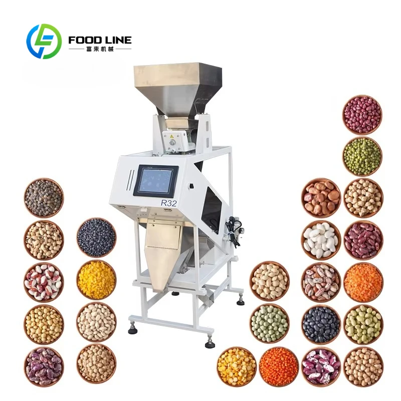 Customized New Small CCD Wheat Rice Color Sorter Machine Grain Seeds Coffee Beans Color Sorter Coffee Beans Sorting Machine