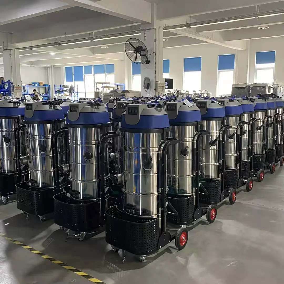 KS3600 3.6KW 100L 산업용 진공청소기 |   스테인리스 스틸 드럼 |   기계 공장 및 금속 연삭을 위한 강력한 흡입력