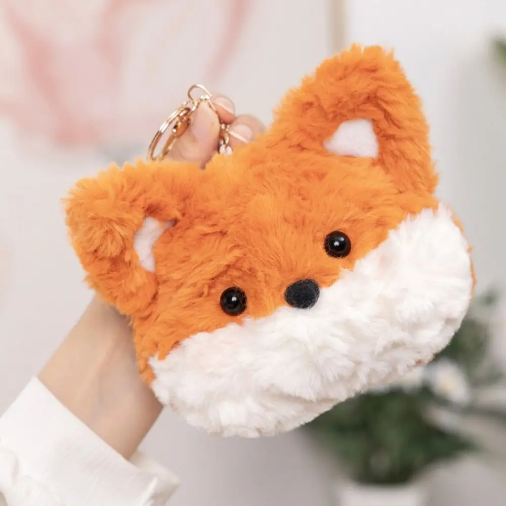 Cartoon Fox Shoulder Bag Handbag Kawaii Fox Plush Doll Crossbody Bag Cute Coin Purse Messenger Bag