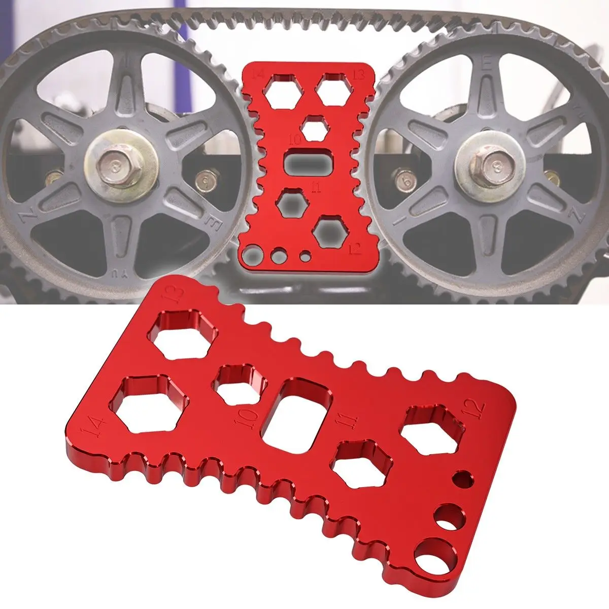 

Camlock Camshaft Locking Spanner Tool Cam Gear Lock Tool Aluminium Red Accessories For Mazda Miata MX-5 MX5 1990-2005