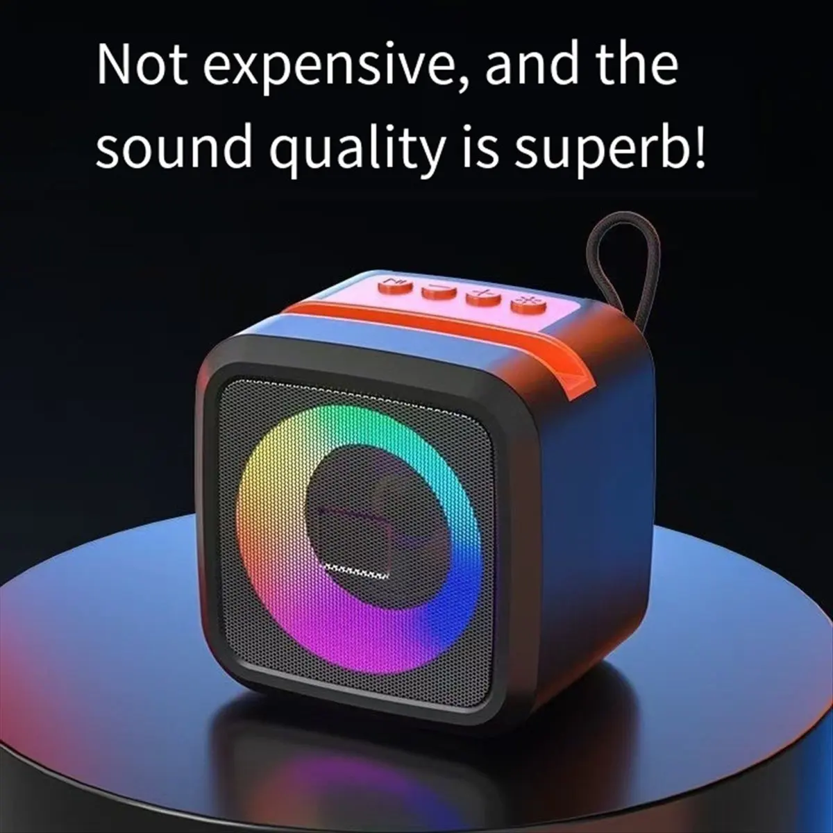 

【ABUP】LED RGB Light Портативная беспроводная Bluetooth-колонка Поддержка TF USB AUX Громкая связь Перезаряжаемая батарея Зеленый