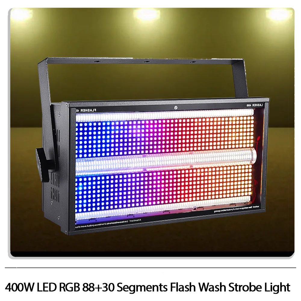 

400W LED RGB 88+30 Segments Strobe light with flash wash strobe effect DMX512 for Dj Disco party bar club KTV wedding