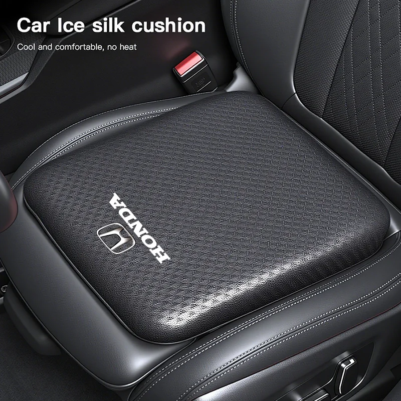 Fundas para asientos de coche Honda, cojín creciente de altura de seda helada para Honda Civic Fit Jazz Accord Pilot CRV Odyssey Passport City Shuttle