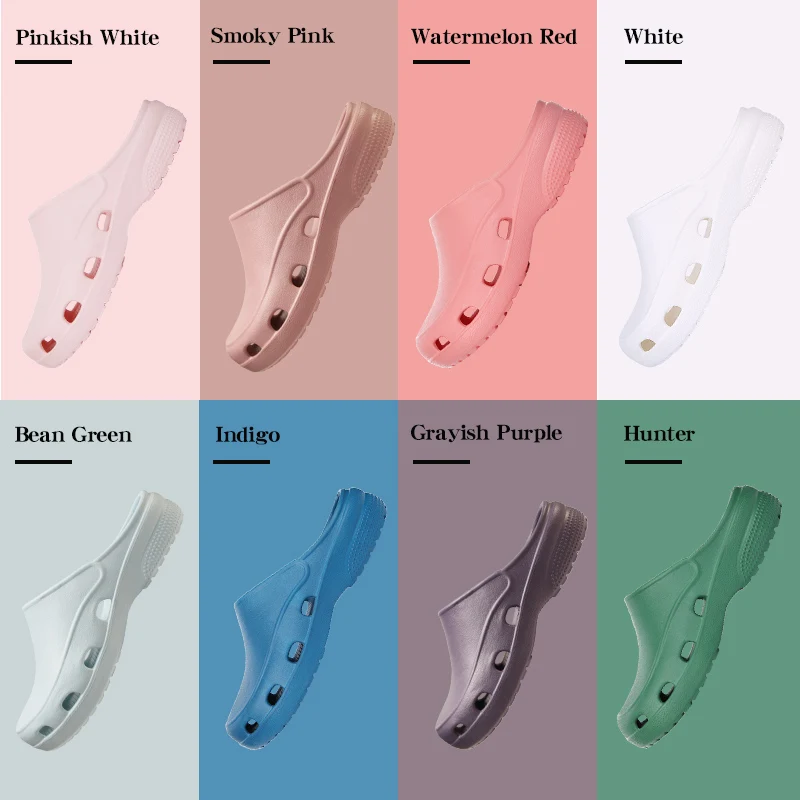 Pink EVA Scrub Nursing Clogs Unisex Anti-Slip Breathable Beauty Salons Working Shoes Medical Women Footwear X03-05 view 6