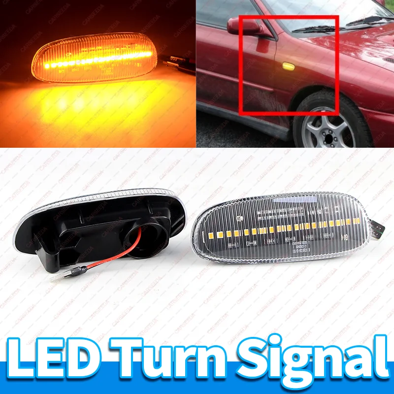2 قطعة LED ديناميكية متتابعة الجانب ماركر ضوء LED بدوره إشارة لسوبارو امبريزا GC كوبيه GF عربة جنرال موتورز سيدان 1993-2001 84401FA050