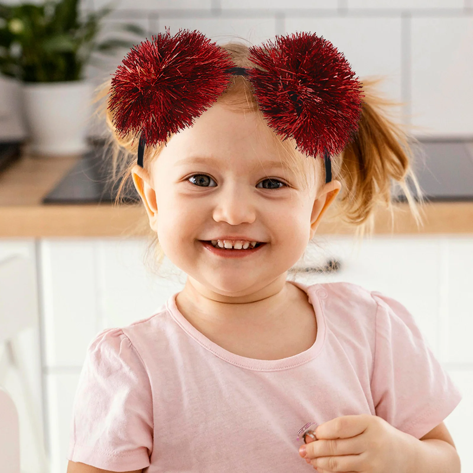 

Children's Bright Skein Headband Baby Girl Hair Bands Party Glitter Hairband Holiday Headbands Super Beautiful
