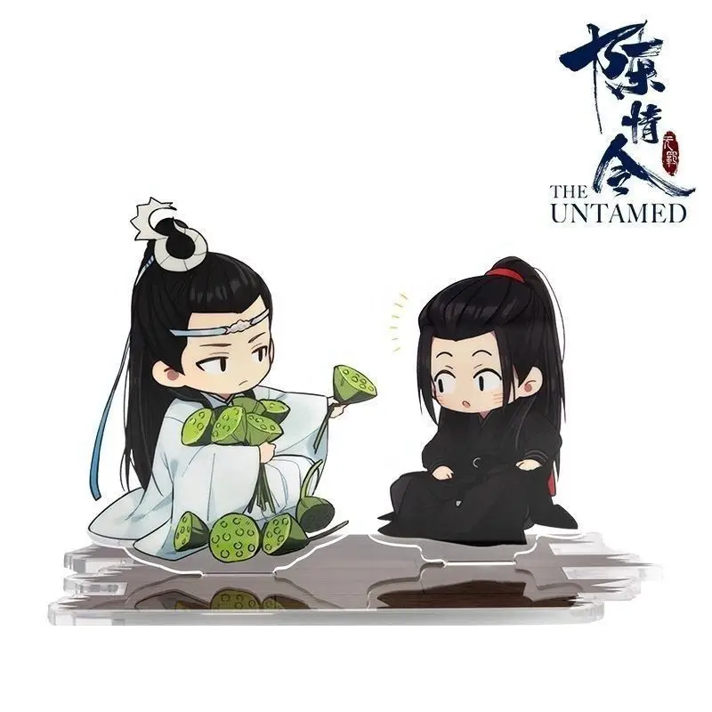 "Chen Qing Ling"의 유명한 장면, 예를 들어 "Wei Wuxian LAN Wangji"를 그린 양면 적층 아크릴 스탠드