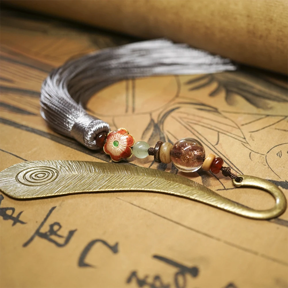 

Tassel Bookmark Creative Bookmarks Decoration Metal Bookmarker Gift