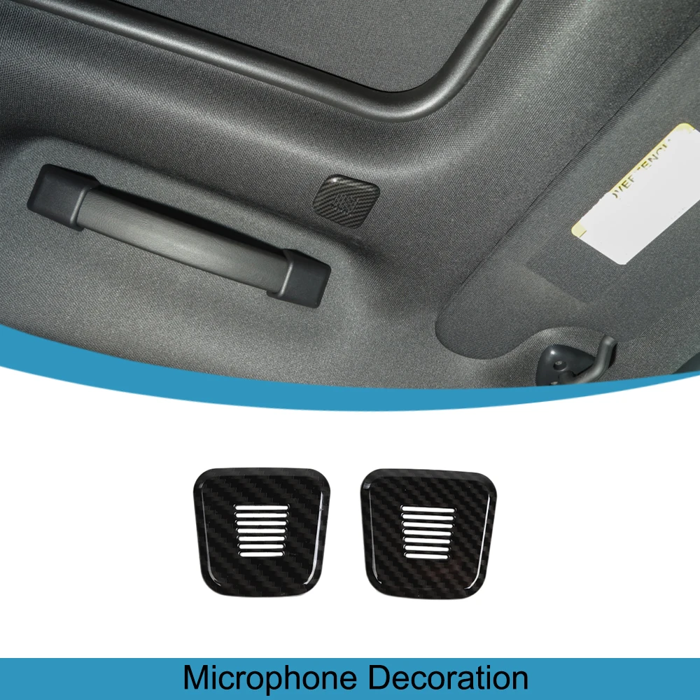 Car Roof Microphone Speaker Decoration Cover Stickers Trim for Dodge Challenger 2015-2023 Auto Interior Accessories ABS Styling