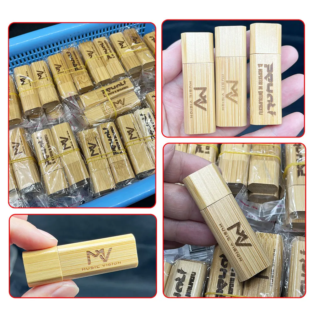 10/30/50 stuks Gratis Logo Hout Kleine Gift USB 2.0 Flash Drive 4GB 8GB 16GB 32GB 64GB Pendrive Mini Creatieve Pen Drive Memory Stick
