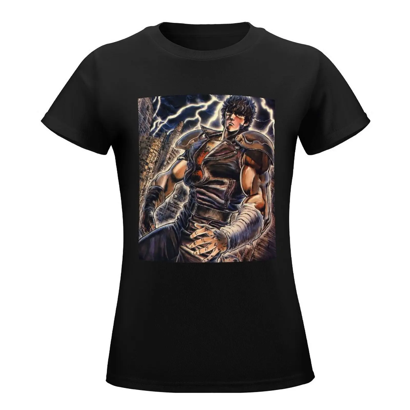 Kenshiro - Hokuto no Ken T-Shirt female cute tops Summer Women's clothing