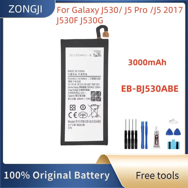 بطارية جديدة EB-BJ530ABE بطارية 3000mAh لهاتف جالاكسي J5 برو 2017 J530 SM-J530K SM-J530F SM-J530Y/G بطاريات الهاتف المحمول + أدوات