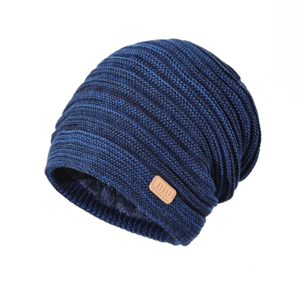 أزياء مخطط محبوك قبعة الباردة والدليل على يندبروف السترة قبعة سميكة قبعة دافئة قبعة الرجال النساء