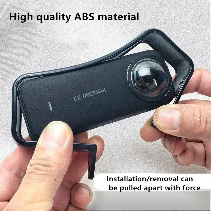 ل Insta360 One X3 كاميرا بانورامية إطار واقي خوذة قاعدة الذقن إطار أفقي وعمودي الجانب مفتوح محول تركيب