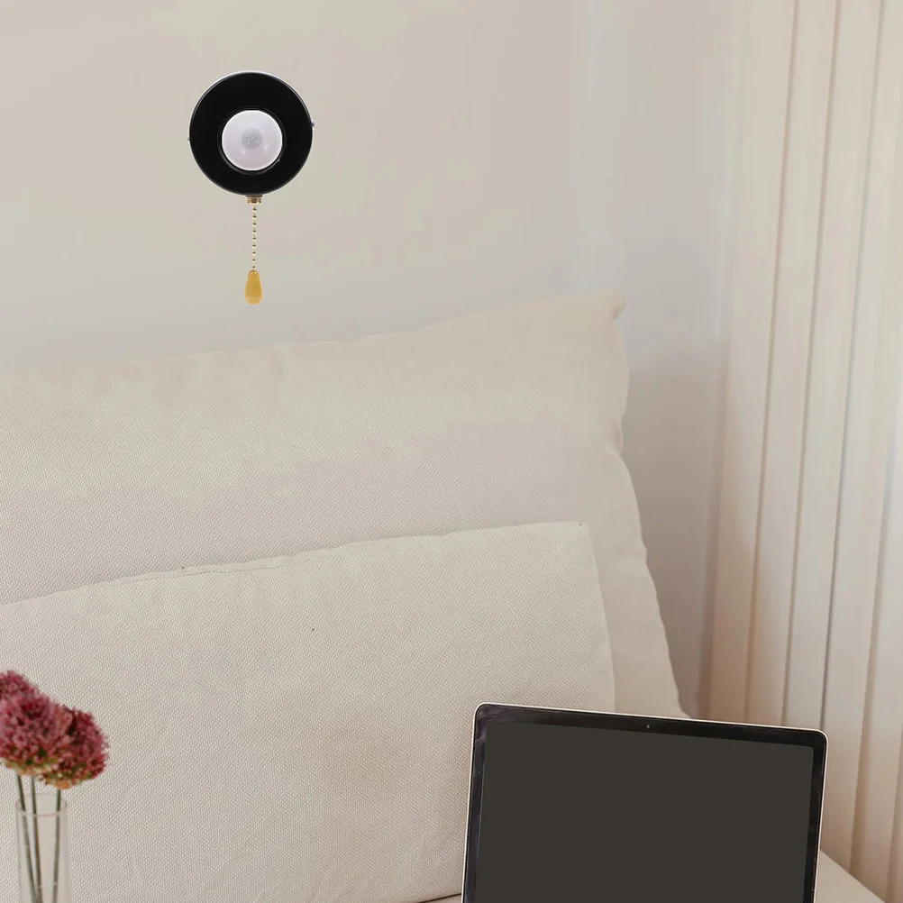 Stainless Steel Pull Chain Lampholder Bedside Lamp Switch Durable Easy to Clean and Replace Wall Light Accessory