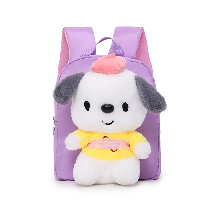 2024 Creative Cartoon Plush Puppy kids backpack High Quality Nylon Children backpacks Smlall girls bag for kindergarten