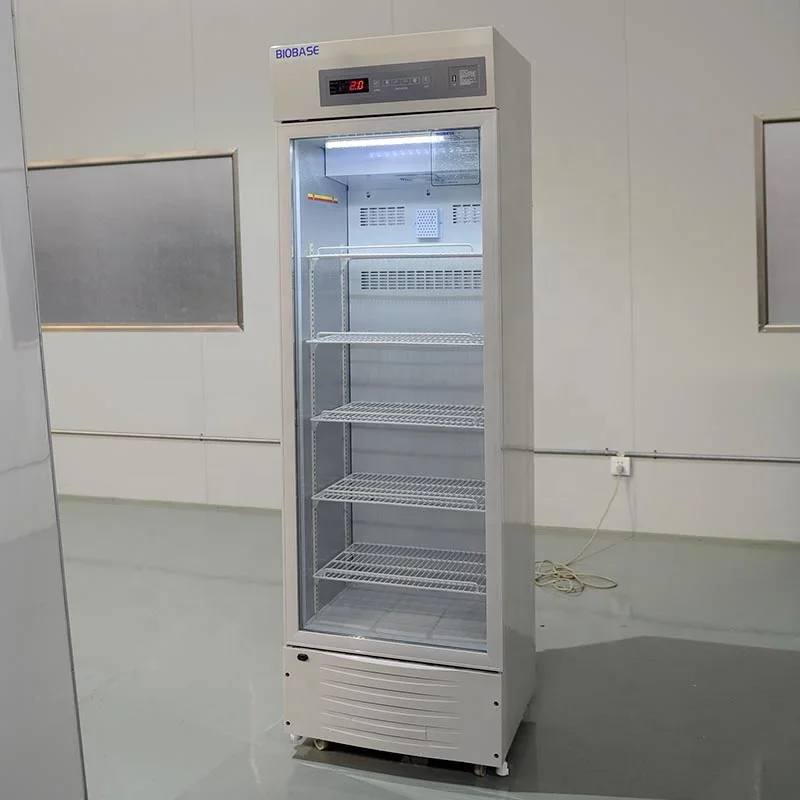 

China Refrigerator Fridge 298L Vertical Glass Door 2-8 Refrigerator for Laboratory