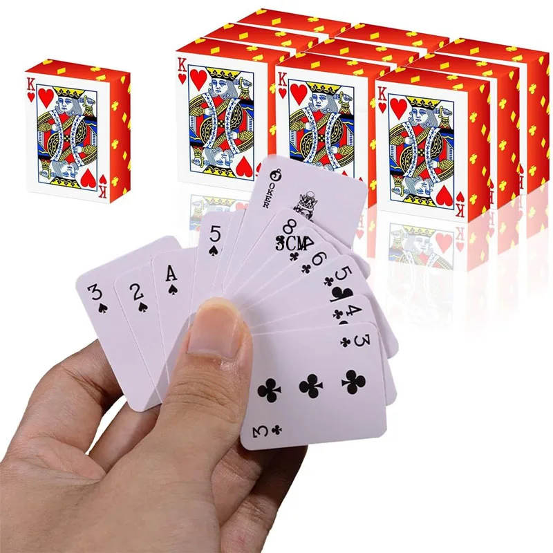

3PCS Mini Playing Cards Party Favors Travel Fun Gifts For Kids Teens Adults partyspiele Juegos De Mesa Familiares Divertidos
