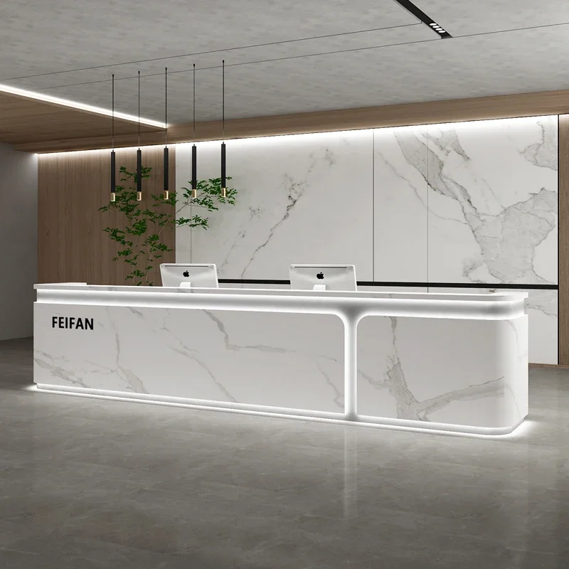 

Executive Aesthetic Reception Desks Simple Company Best Desks Modern Luxury Salon Industrial Escritorio Commercial Furniture