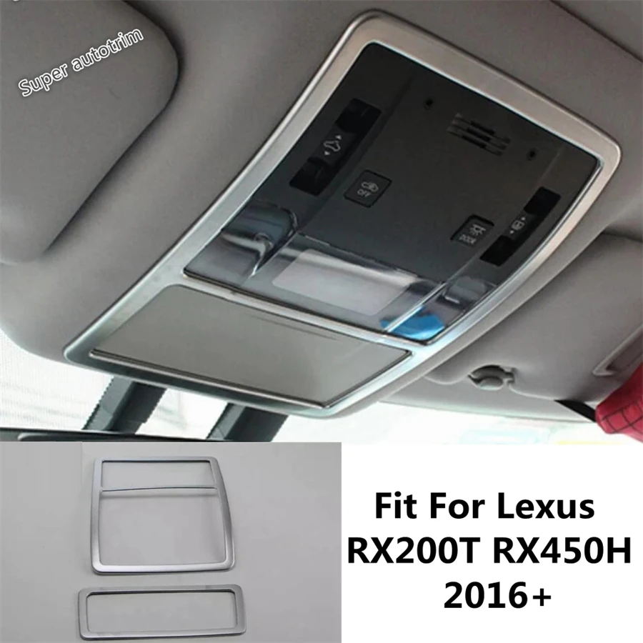 

Car Roof Reading Lamp Lights Frame Decoration Cover Trim For Lexus RX RX450H 2016 2017 2018 2019 2020 Matte Interior Accessories