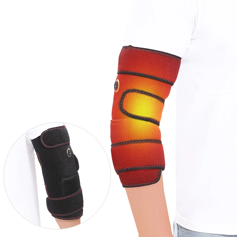 Electric Heated Knee Massager Brace Adjustable 3 Gear Temperature Elbow Protector Hot Compress Hand Belt Muscle Relaxation