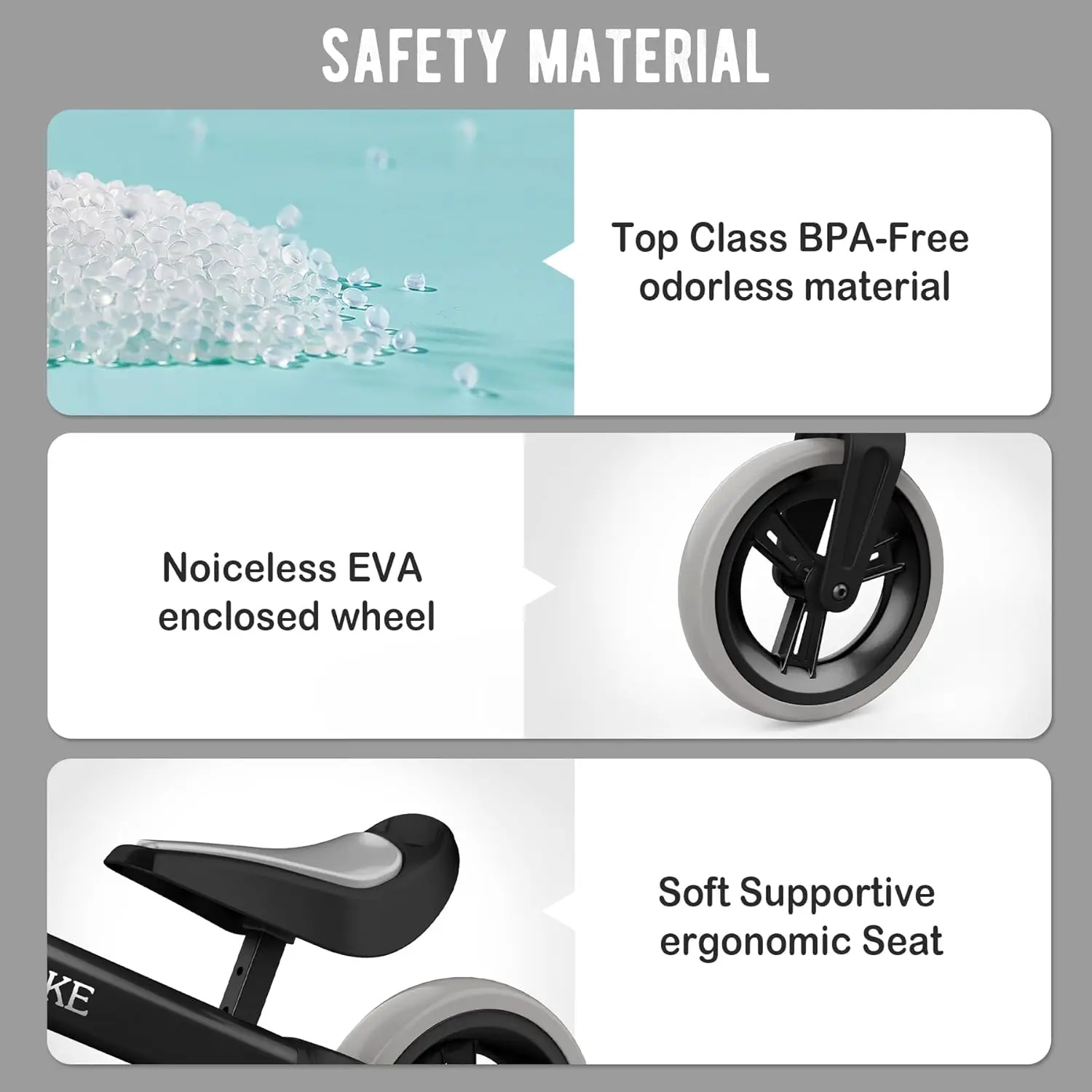 Toddler Balance Bike Toys for 1 to 4 Year Old Girls Boys Adjustable Seat and Handlebar No-Pedal Training Bike Best Gifts for Kid