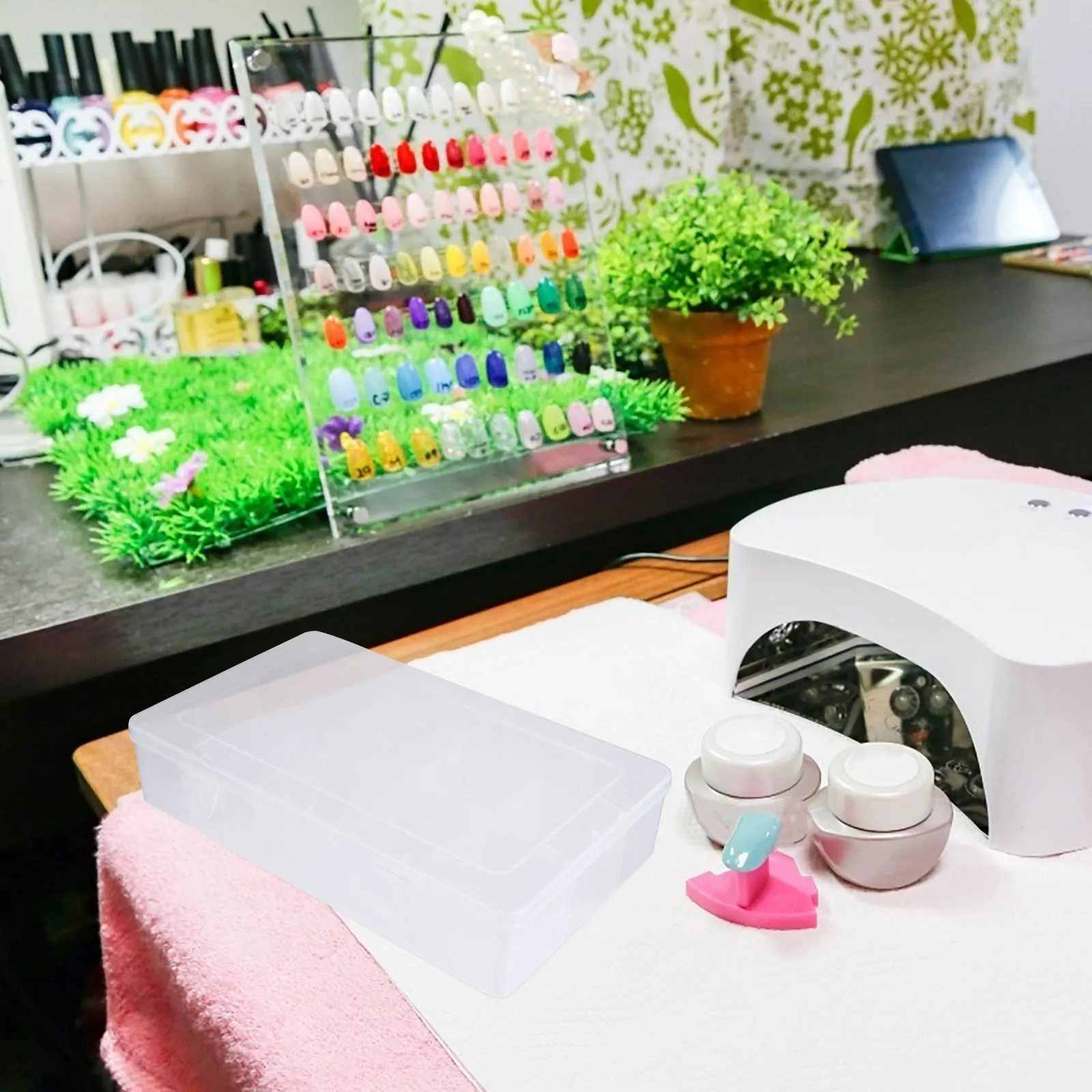 

15 Grids Transparent Plastic Jewelry Box Compartment ganizer Container Divider Storage Case Durable Eco Friendly Small Object