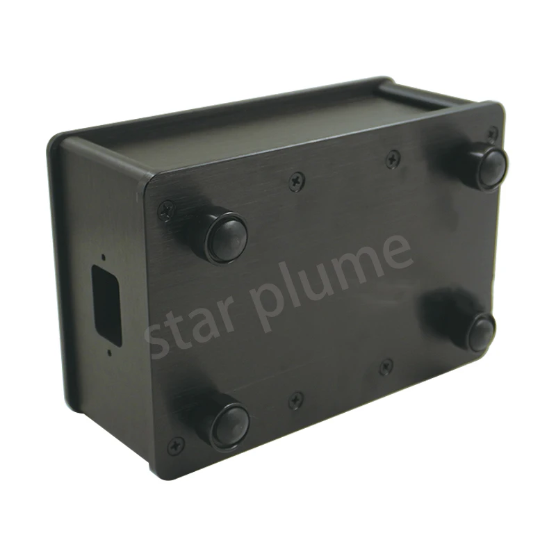 All-Aluminum Power Amplifier Case, Hifi Fever Audio Acessórios, Power Filter Chassis, DIY Box, 126x95x187mm