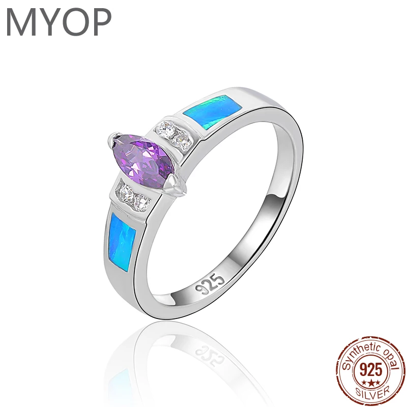 MYOP Dazzling Wild Beauty Female Power 2023 Jewelry 925 Sterling Silver Opal Ring