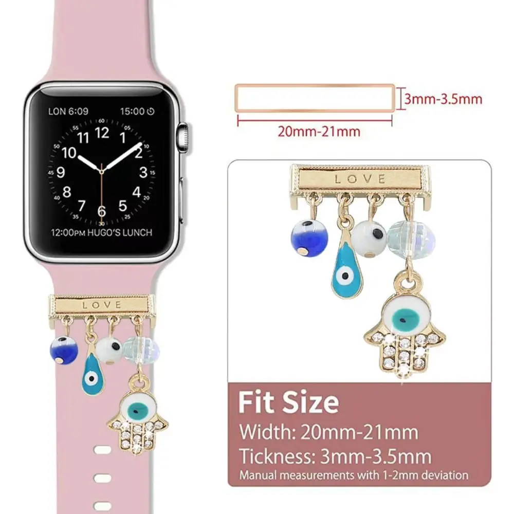 Accessoires Horloge Band Ornament Nieuwe Band Band Metalen Decoratieve Ring Creatieve Ketting Polsband Bedels Voor Apple Watch Band