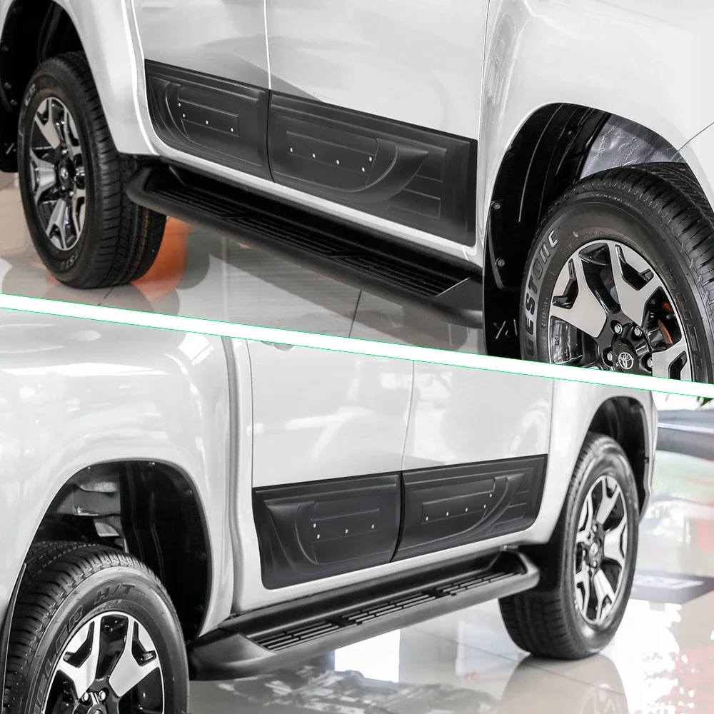 Body Kit Cladding Body Molding For Toyota Hilux 2015 2016 2017 2018 2019 2020 Double Cabin 4 Doors Protector Side