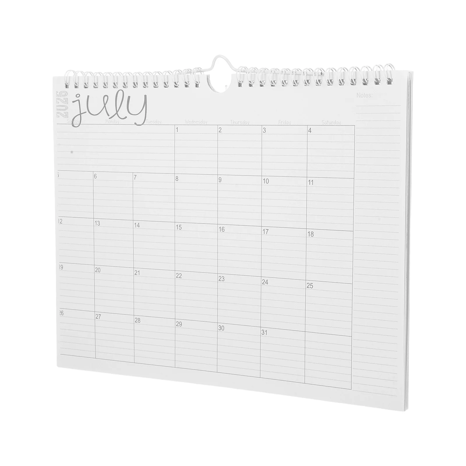 

2026 Wall Calendar Large Monthly Hanging Spiral Bound Planner for Office Home Kitchen Minimalist Schedule Wall Mounted Calendar