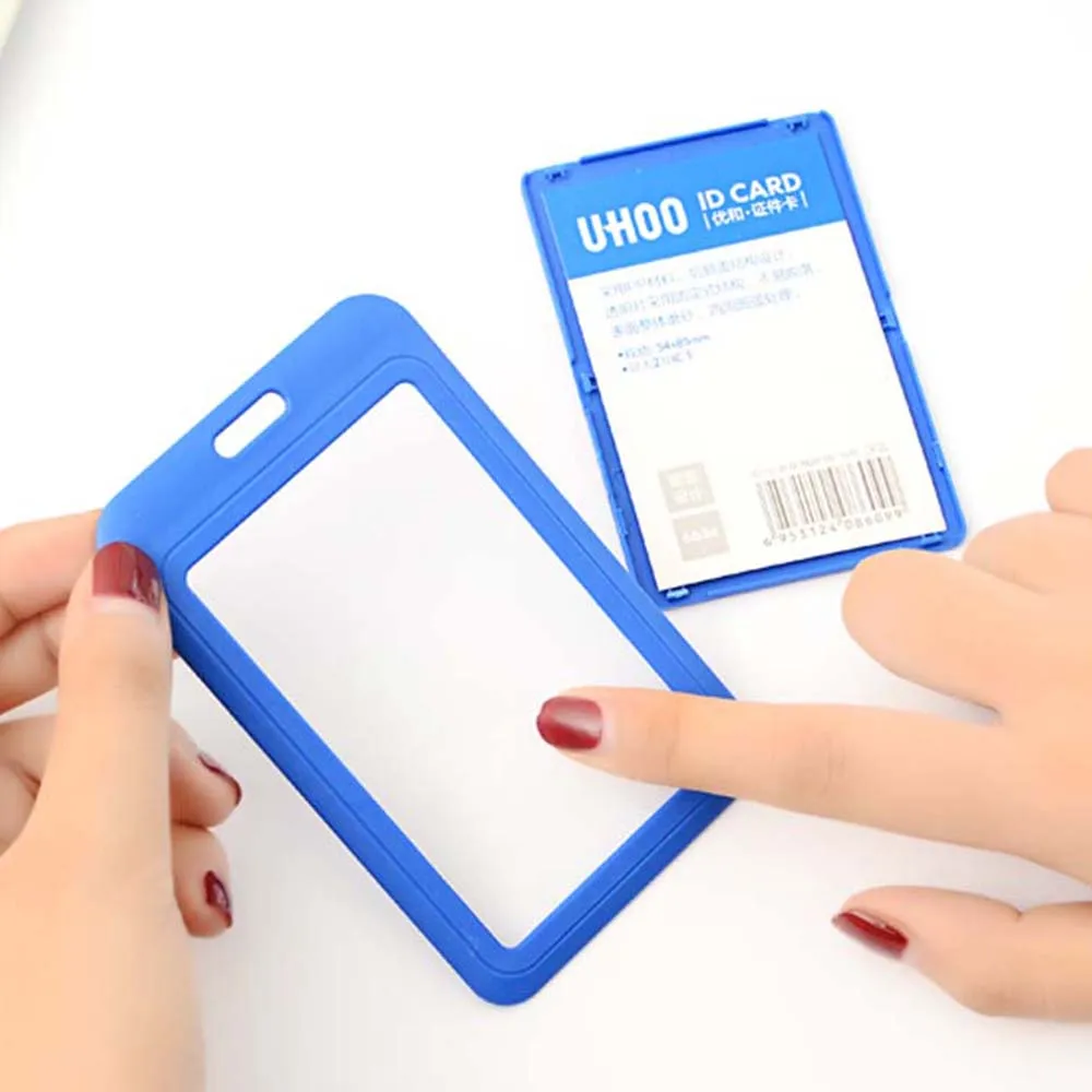 

Name Tag Retractable Buckle Business Badge Holder Card Case Short Rope Keychain Badge Lanyard Holder Work Name Card Holder