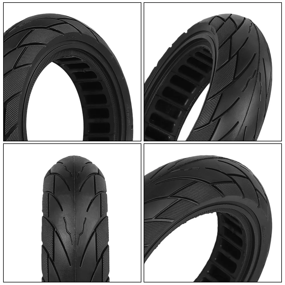 10x2.5 Inch Solid Tire with For honeycomb Design for Kugoo M4 M4 Pro - No Inflation Required Rubber Tire for All Season Riding