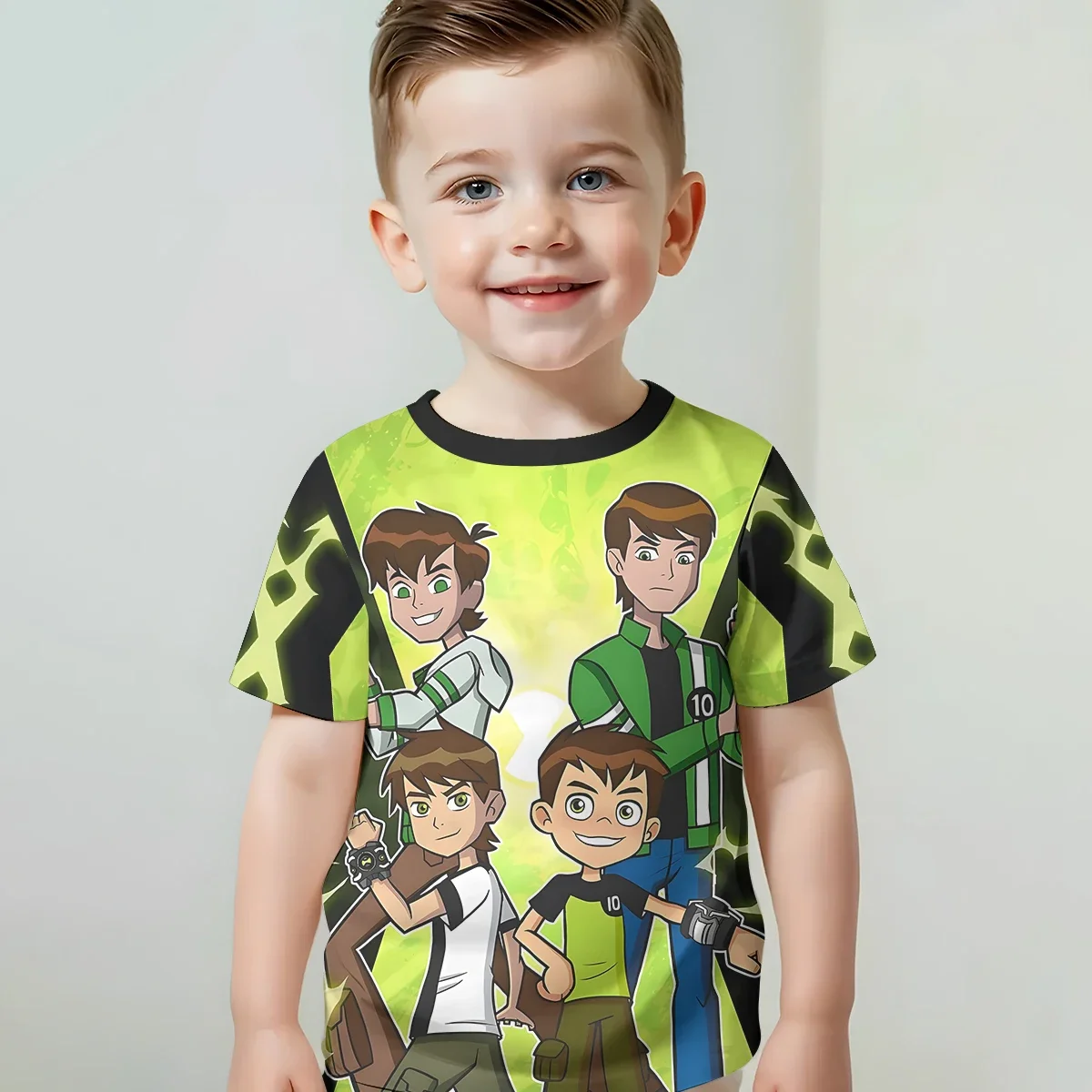بن تينيسون 10 T ثلاثية الأبعاد طباعة ملابس الطفل 5 إلى 14 سنة الذكور الملابس في الهواء الطلق للأطفال صبي فتاة الطفل تي شيرت قميص حريمي