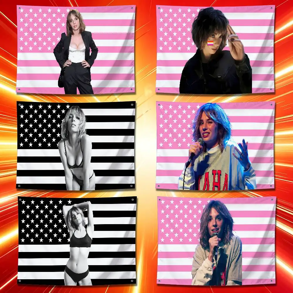 For Singer Maya Hawke Flag 60x110cm Outdoor Garden Home Party Decorate Wall Banner Tapestry Cover