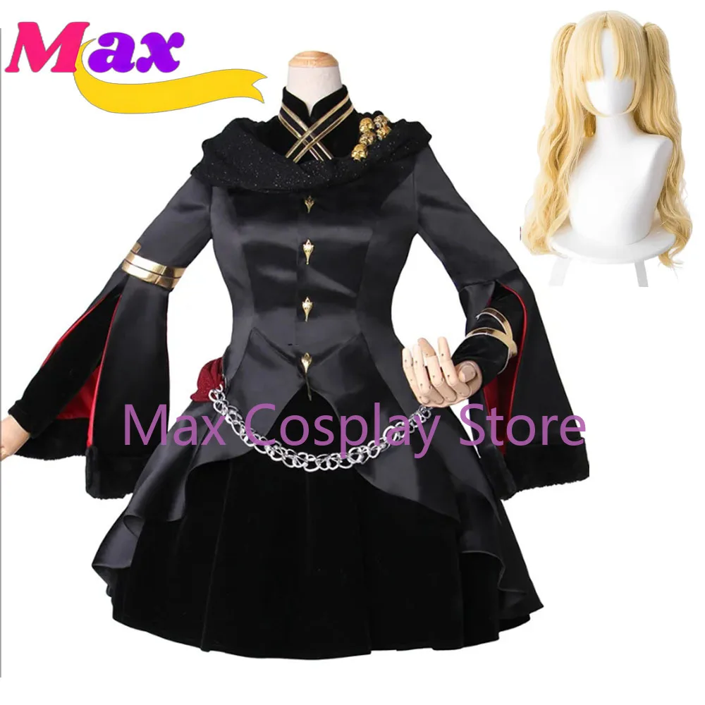 Max Anime FGO Ereshkigal Coat Dress Uniform Outfit Cosplay Costumes Anime Clothes Custom size