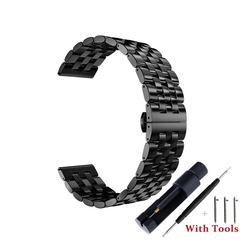 20mm 22mm Quick Release 304L Stainless Steel Watch Strap for Universal Waterproof Metal Watch Band Replacement Bracelet
