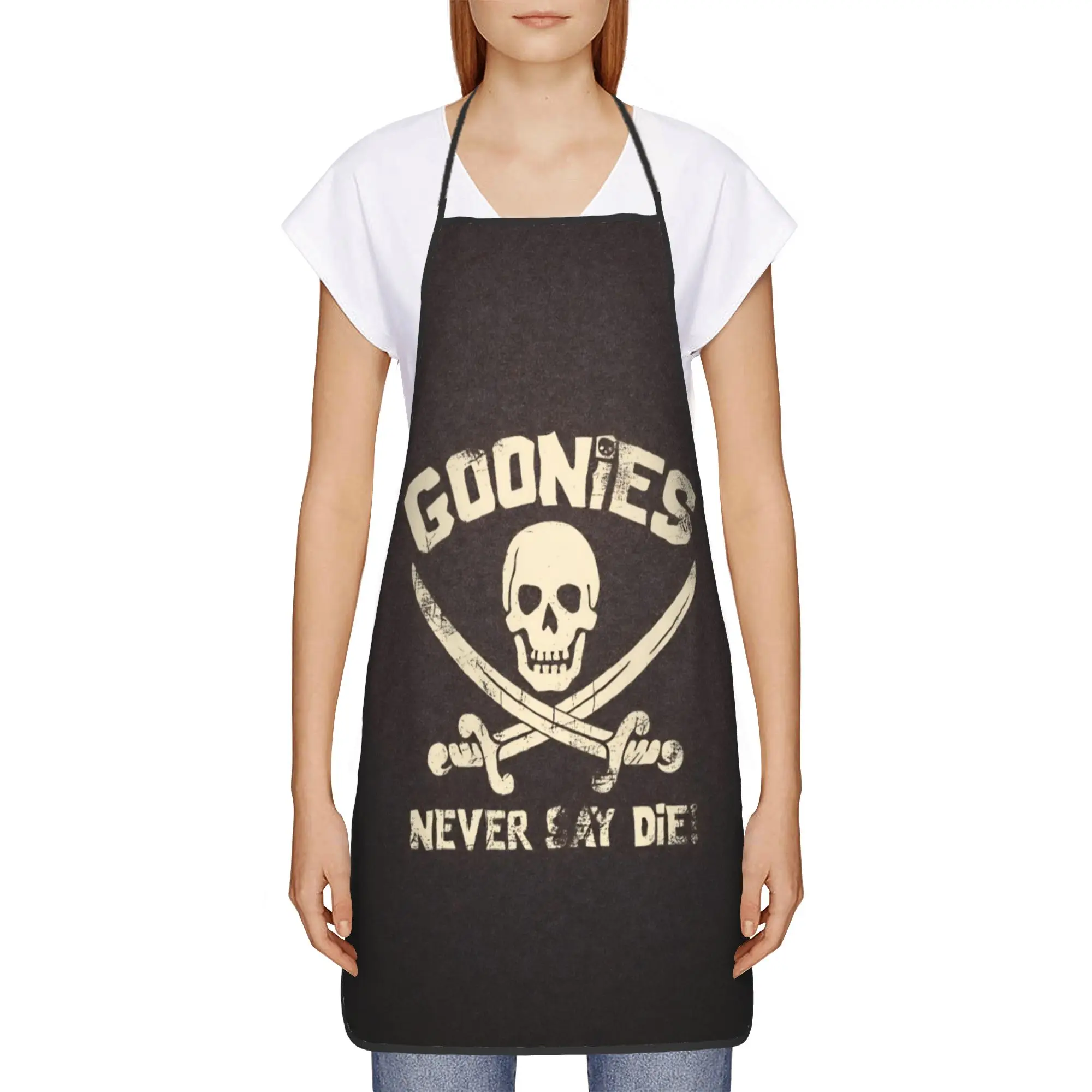 The Goonies Never Say Die  Apron  Household Fashion Kitchen Accessories Barber Work Aprons without Pocket