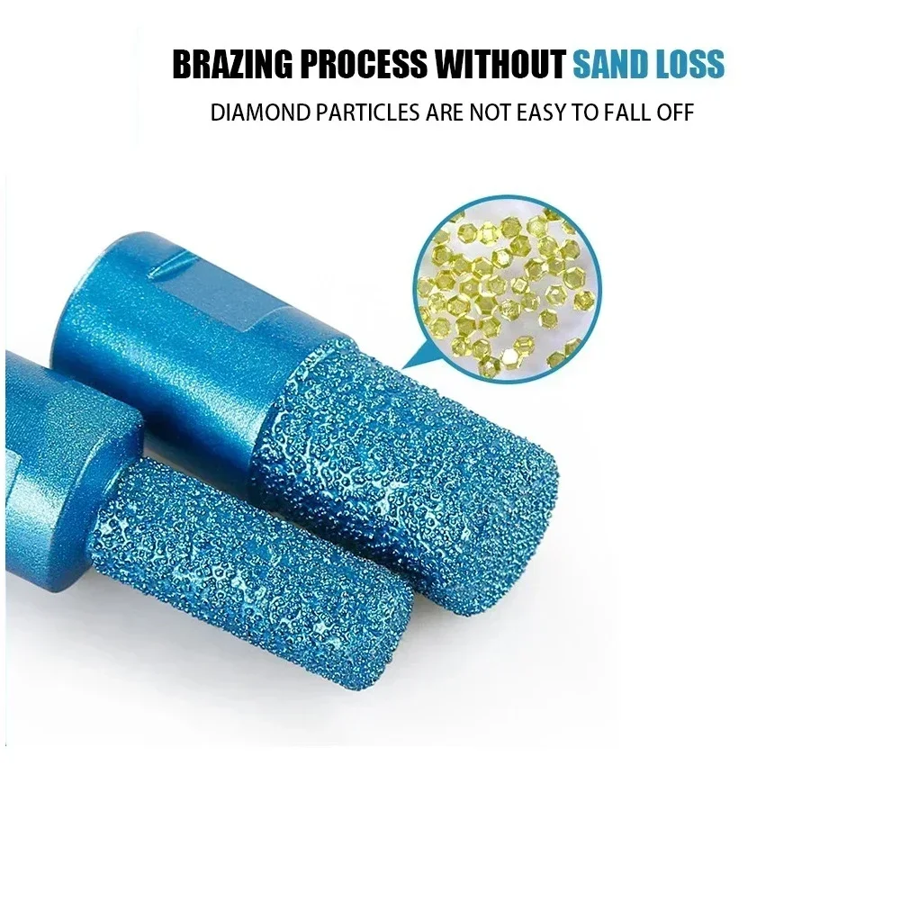 6/10/15mm Milling Cutter For Angle Grinder For Ceramic Tile Granite M10 Thread Drilling Grinding Edges Practical