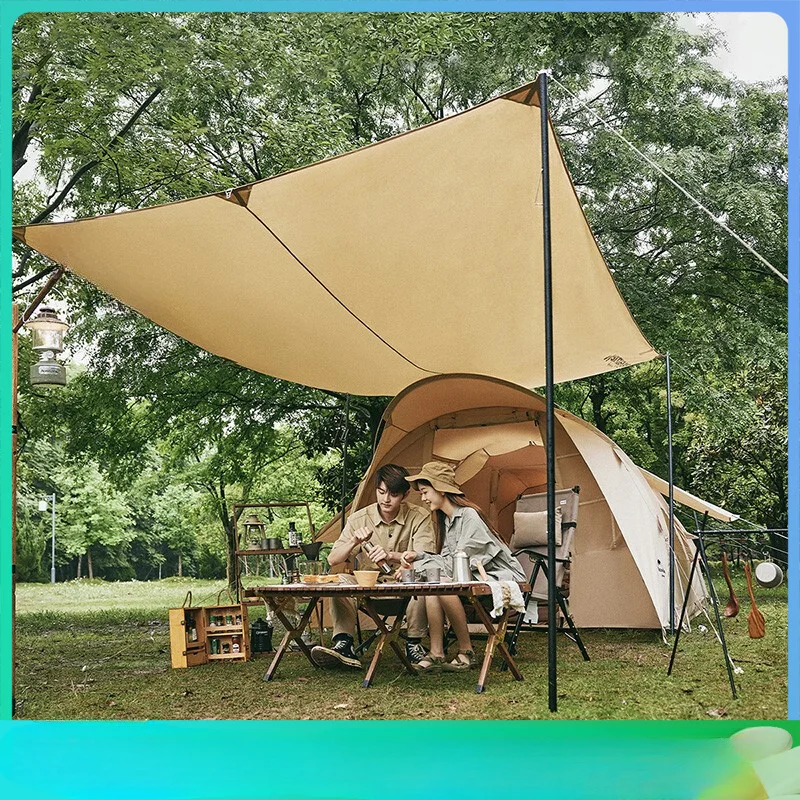 

Cotton Tunnel Tent Outdoor Camping Camping Equipment, One Room, One Living Room, Windproof and Rainproof, Four-Side Ventilat