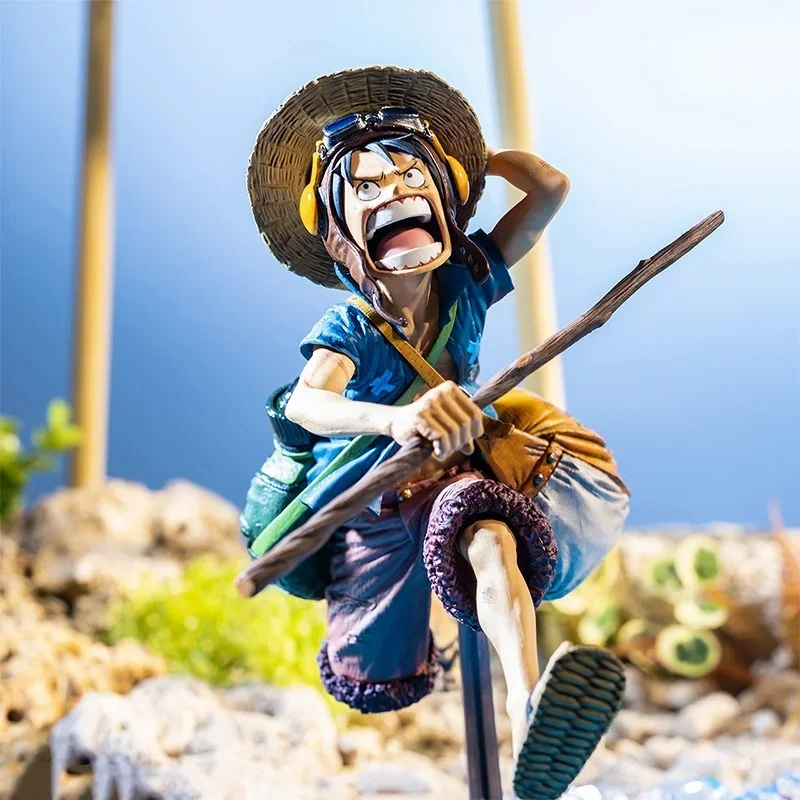 Bandai Original One Piece Anime Figure BCFC4 Monkey D Luffy Action Figure Collectible Model Ornaments Dolls Toys for Kids Gift