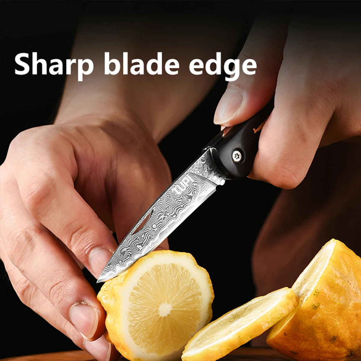 

Карманный складной нож из дамасской стали VG10, деревянная ручка без замка, портативный инструмент для путешествий, кемпинга, уличный инструмент, праздничный подарок