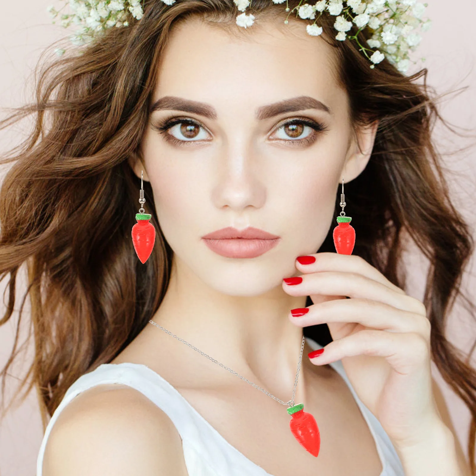 

20Pcs Easter Jewelry Charms Simulation Carrot Pendants DIY Craft Projects for Bracelet Necklace Earring Accessories