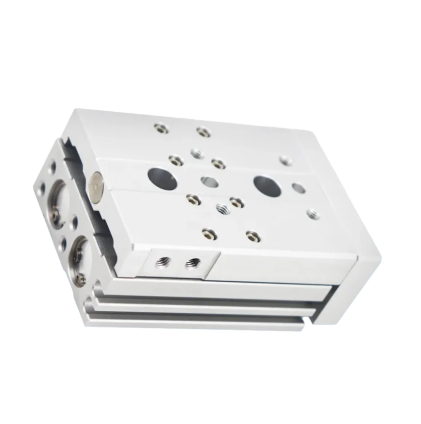 

Pneumatic slide table cylinder HLQ6/8/12/16/20-10X20X30 precision guide rail cylinder