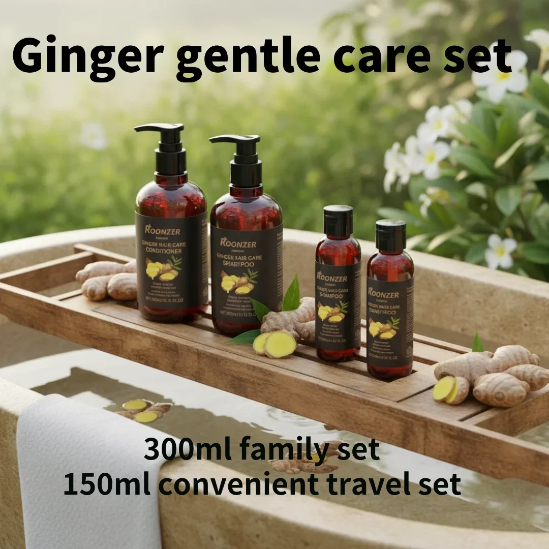 

Освежающий набор для ухода из 4 предметов, экстракт имбиря, глубоко увлажняет и очищает, а волосы успокаивает, расслабляет, шелковистый и пушистый.