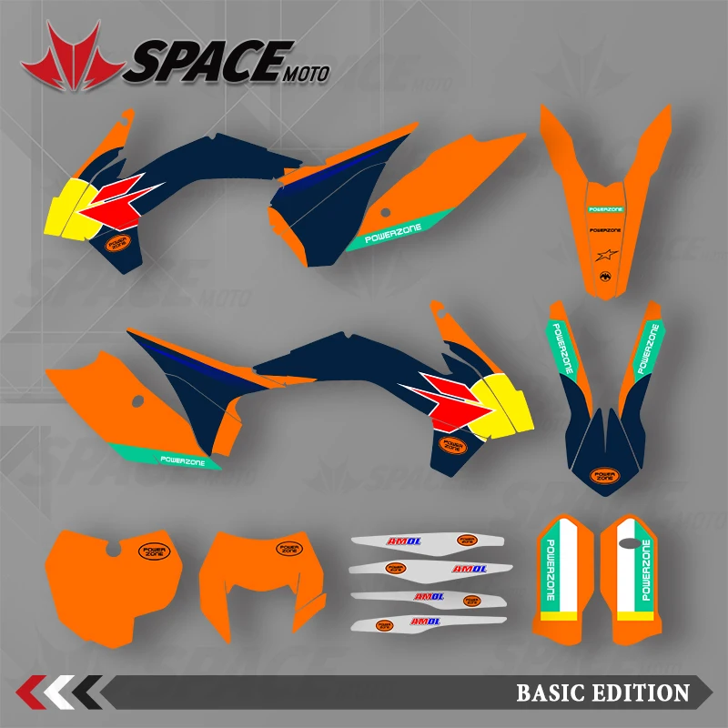 

SPACE MOTO для KTM 13-14 SXF 15 SXF 14-15 EXC 16 EXC графические фоновые наклейки наклейки для мотоцикла